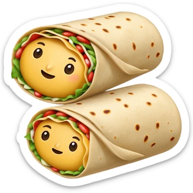 Bean burrito sticker