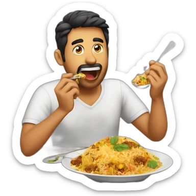 code eating biryani sticker