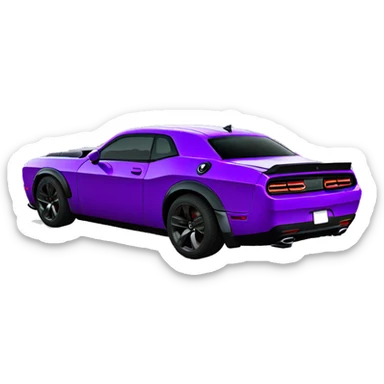 Dodge challenger demon 170 side view sticker