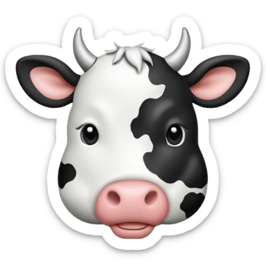 cuore con il colore mucca sticker