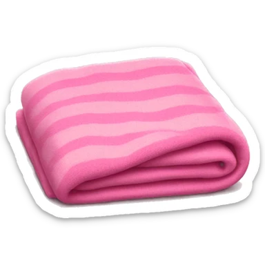 Pink blanket folded  sticker