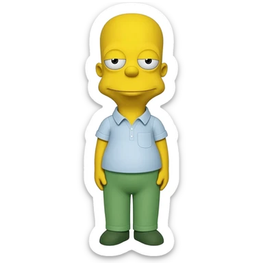homer simpson sticker
