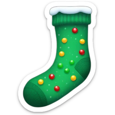 christmas sock sticker