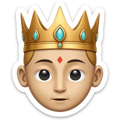 monk crown object icon, simple spiritual headpiece, wooden or bronze texture, minimal sacred design, subtle mystical aura, 3D cartoon style, mobile game icon style, centered, clean background, no text, no watermark
 sticker