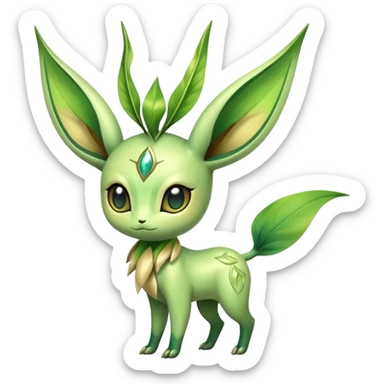 Shiny Exotic Bayleaf-Celebi-Leafeon-Hybrid-Creature sticker