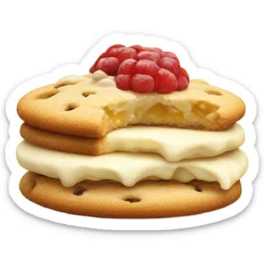 Cookie cheese sticker