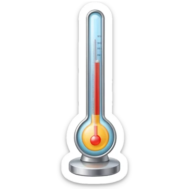 Thermometer for people sticker