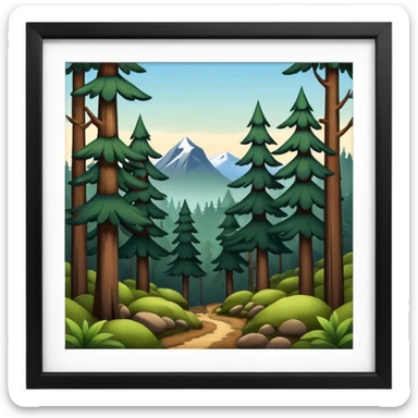 Norwegian wooden forests sticker
