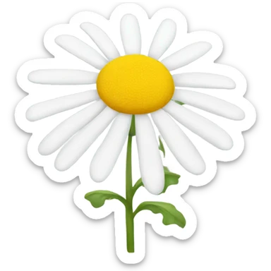 one chamomile flower sticker