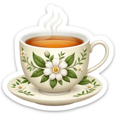 bridgerton aesthetic tea sticker