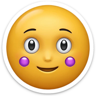 bola branco e roxa sticker