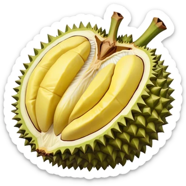 Durian fruit sticker