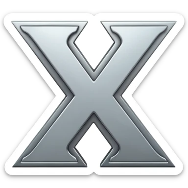 Letter X wins sticker