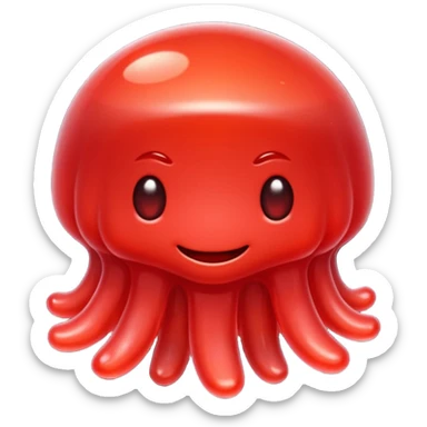 One red Jelly sticker