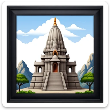 a girnar ji temple situated in india sticker