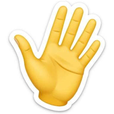 Make a YVL hand emoji doing the YVL hand signal sticker