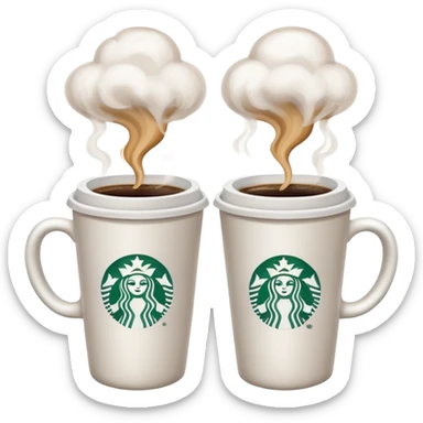 make a couple star bucks emojis sticker