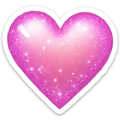 Pink Sparkle Heart sticker