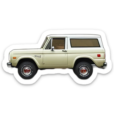 Ford Bronco 4 door sticker