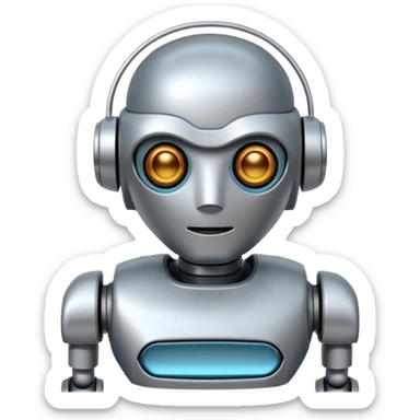 Robot Silent Companion sticker