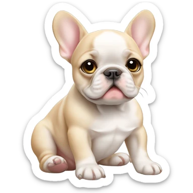 baby French bulldog sticker