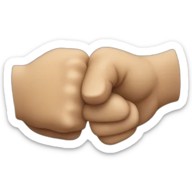 fist bump sticker