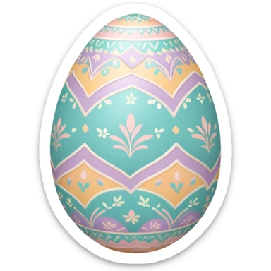decorative Easter egg sticker