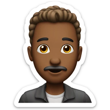 Man blowing a kiss filled with love sticker