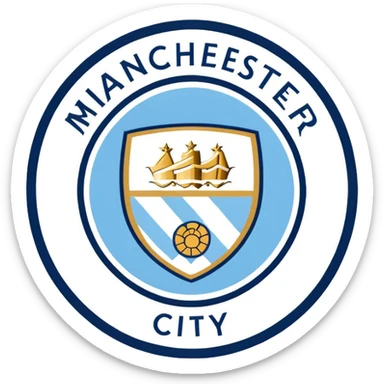 Manchester city logo sticker