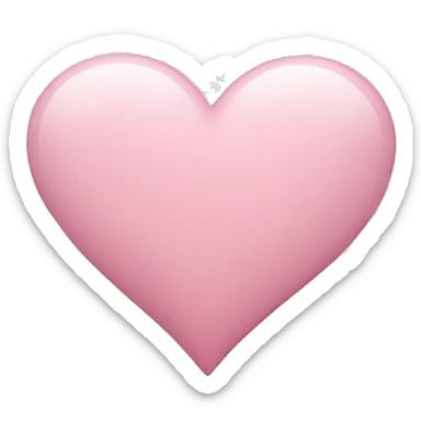 Light pink heart  sticker