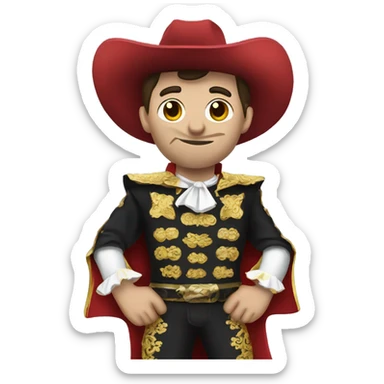 Bullfighter sticker