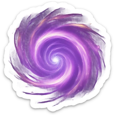 Purple magic sticker