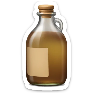 "a single bottle of vinegar" sticker