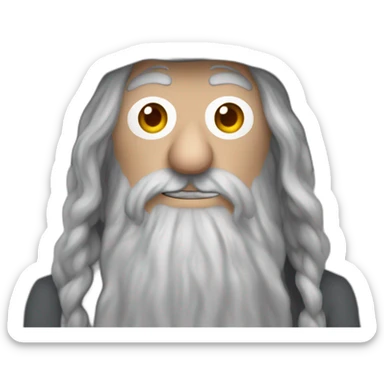 gandalf the grey as a muppet sticker
