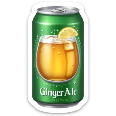 ginger ale can sticker