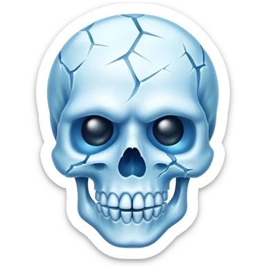 🥶+☠️ sticker