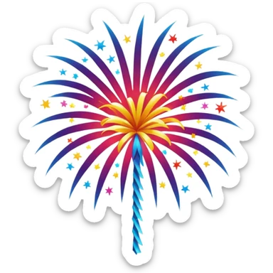 Fireworks sticker