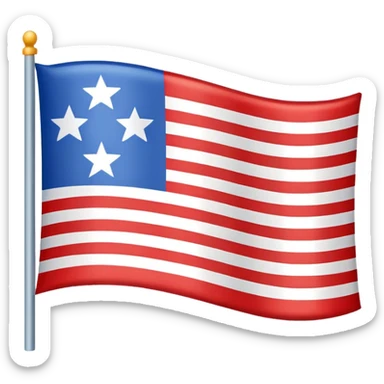 Bandera con tres líneas sticker