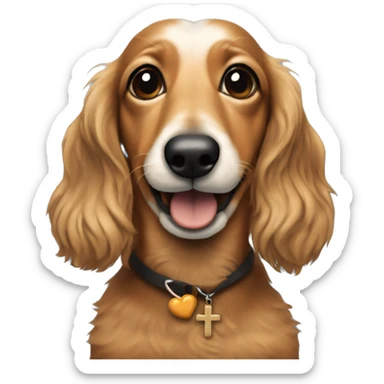 A cross between jerry garcia and a daschund sticker