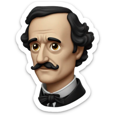 edgar allan poe sticker