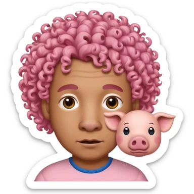 Militar con cara de cerdo sticker