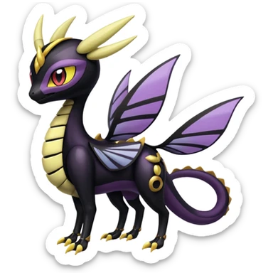 Meloetta-Giratina-Noibat-Pokémon-Fakémon-fusion-hybrid-creature sticker