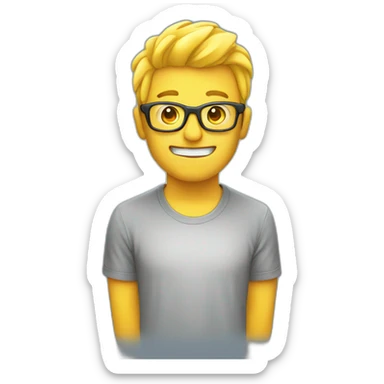 man electricity sticker