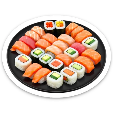happy sushi sticker