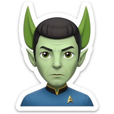 Star trek starfleet mr spock sticker