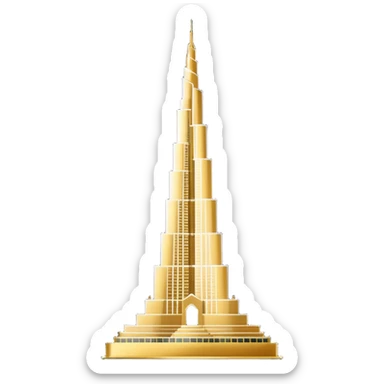 Burj khalifa emoji like sticker