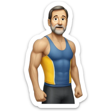 rajoy gym rat sticker