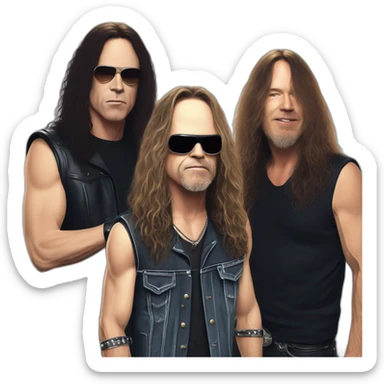 90’s Metallica with Cliff Burton  sticker