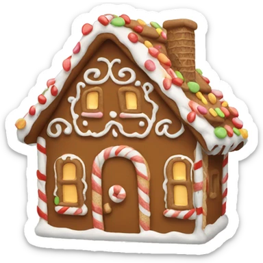 Ginger bread house sticker