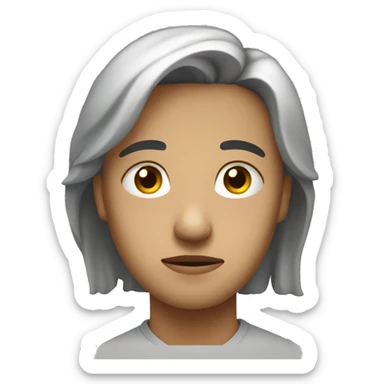 tristeza y desagrado sticker